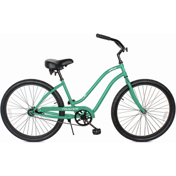 26-Inch Step-Through Cruiser Bike, Tracer ACE, Green, Coaster Brake
