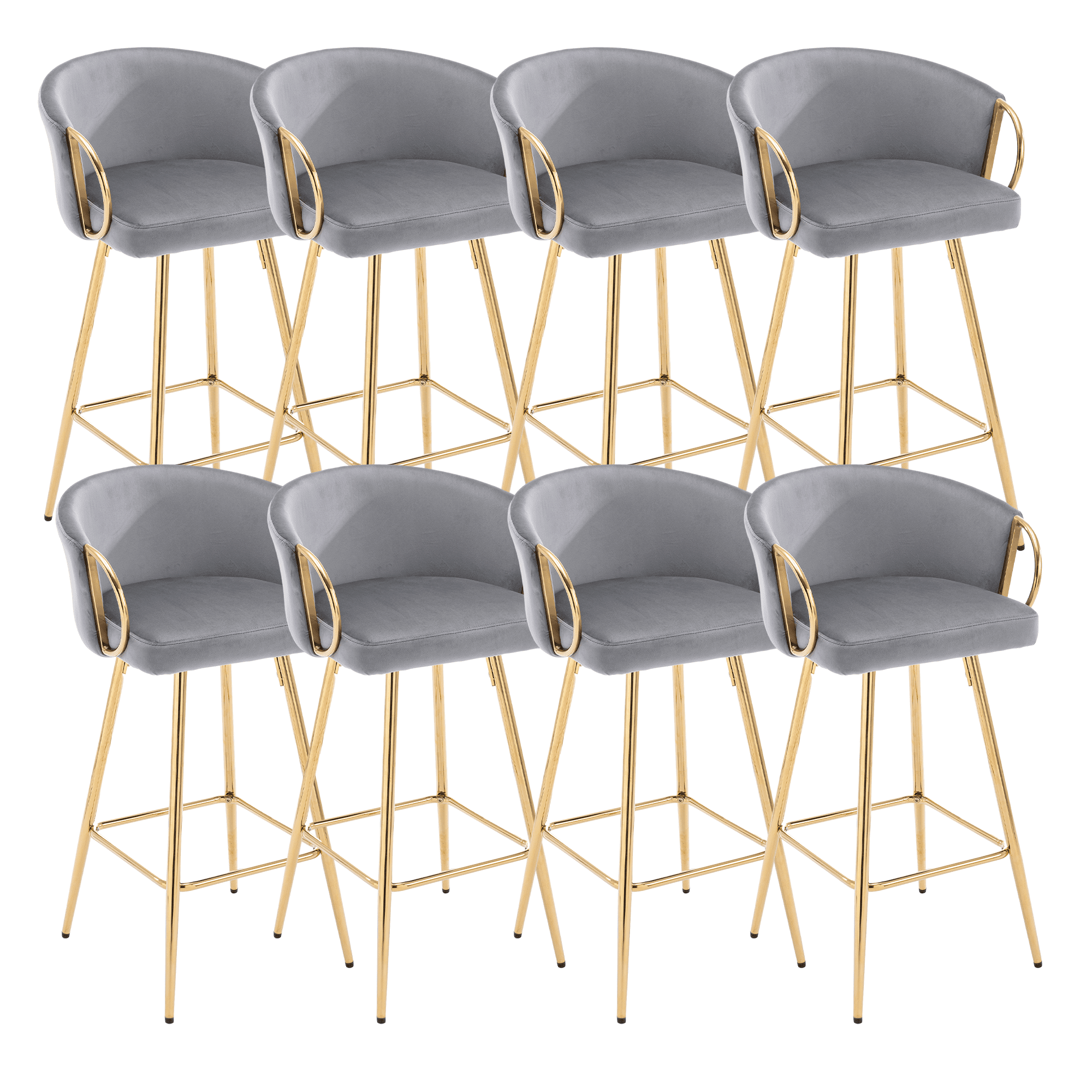 26 Inch Velvet Dining Chairs Modern Dining Chair with Golden Metal Legs Simple Bar Stool Upholstered Dining Chairs Accent Desk Chair Dining Room
