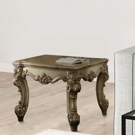 26 Inches in All Sides - Elegant Scrolled Design - Accent or Dining - Warm and Stylish Look