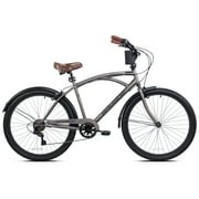 26 Kent Bayside Cruiser Bicycle, Fits Rider 52-5/10, Gray, Adults, Unisex