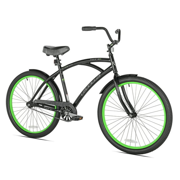 26" Kent La Jolla Cruiser Men's Bike, Adult Ages 13+, Black/Green