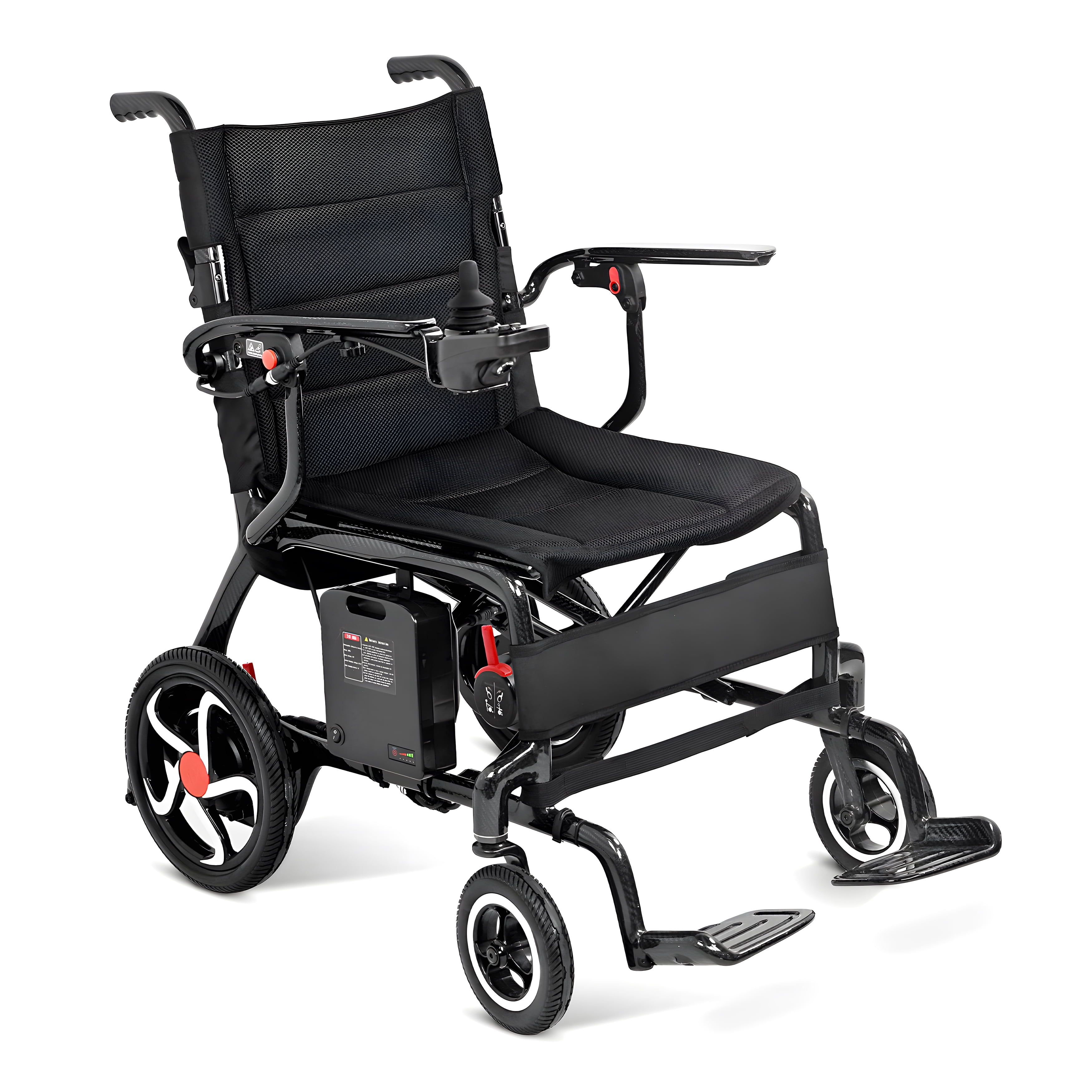 26 LBS Carbon Fiber Electric Wheelchair for Adults, Ultralight Foldable ...