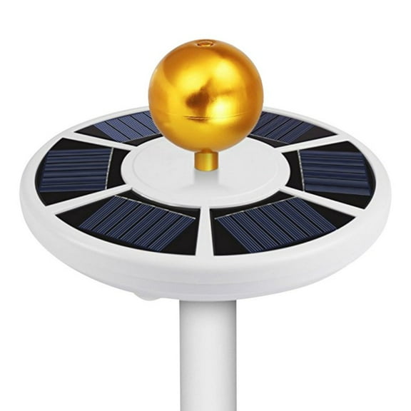 26 LED Solar Flag Pole Light Downlight for Most 15 to 25 Ft In-Ground Flag Poles