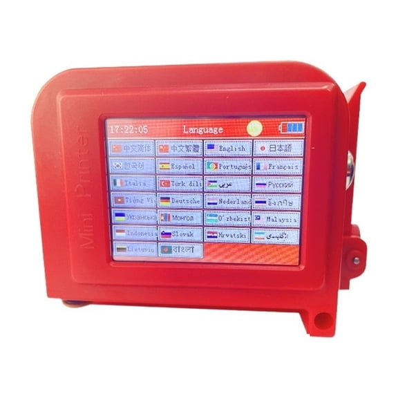 26 Languages 12.7mm QR Bar Code Logo Label Mini Portable Handheld Thermal Inkjet Printer ,Portable & User