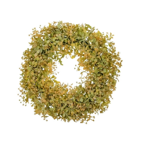 26'' Large Fall Wreath for Front Door, Porch, Window- Artificial Boxwood Leaves Outdoor Autumn Wreath for Home, Farmhouse Wall Thanksgiving Day Harvest Festival Decor