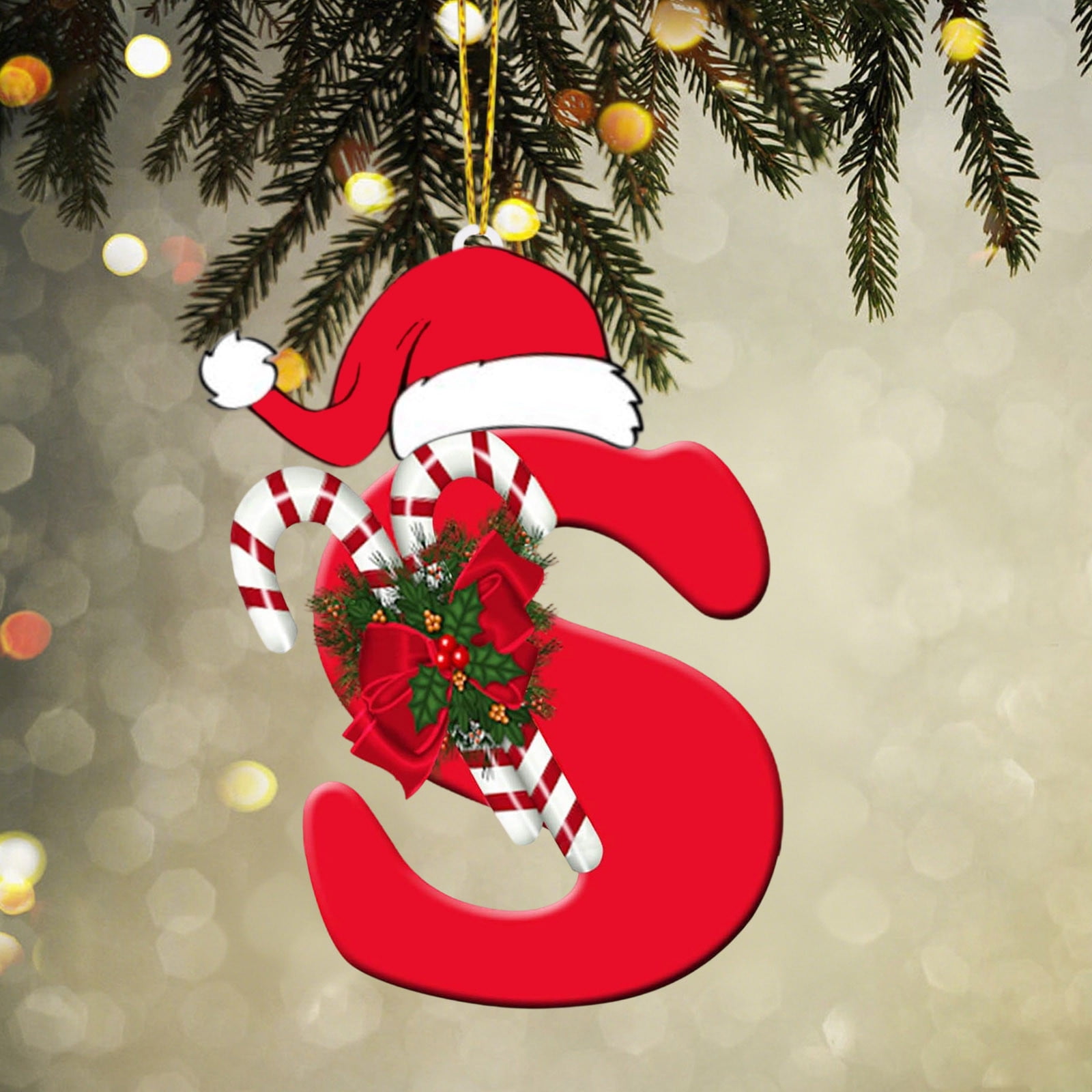 26 Letter Acrylic Christmas Tree Pendants Personalized Alphabet 26 Letter Acrylic Christmas Tree Pendants Personalized Alphabet