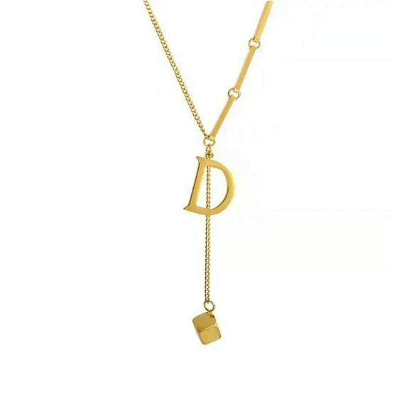 26 Letter Alphabet Pendant Fashion Initial Letter Necklace for Women U5V9