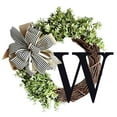 thumbnail image 1 of 26 Letter Alphabet Wreath, Iron Rattan Wall Hanging Decor, Knot Pendant Ornament for Front Door Window Home Decoration, 1 of 4