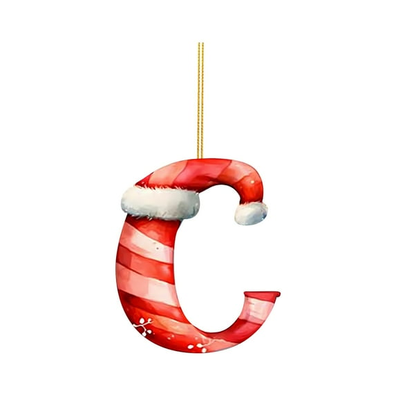 26 Letter,Christmas,Ornaments,Acrylic,1-C,1pc