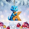 thumbnail image 1 of 26 Letter Christmas Ornaments Alphabet Dinosaur Pendant Acrylic Christmas Tree Decorations Personalized A to Z Hanging Decor for Kids Xmas Gift, 2D, 1 of 4