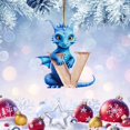 thumbnail image 1 of 26 Letter Christmas Ornaments Alphabet Dinosaur Pendant Acrylic Christmas Tree Decorations Personalized A to Z Hanging Decor for Kids Xmas Gift, 2D, 1 of 4