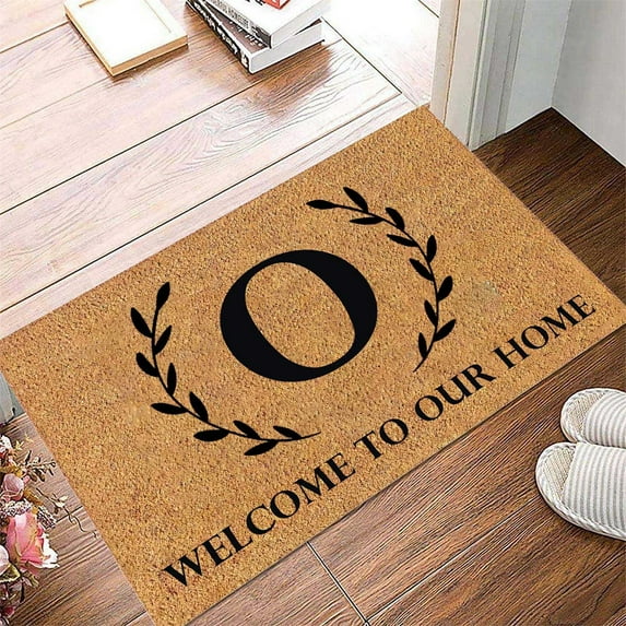 26 Letter Doormat O/ Funny Welcome Doormat Entryway Front Porch Rugs 60 * 40CM Anti Bottom Floor Indoor Outdoor Carpet For Farmhouse Patio Home Decor 26 Letter Floor Mat