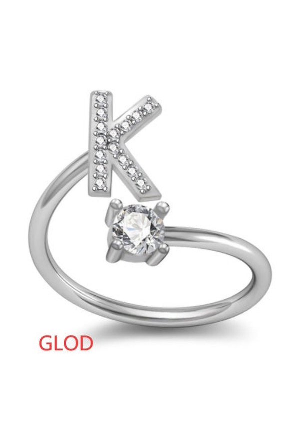26 Letter English Rings Jewelry