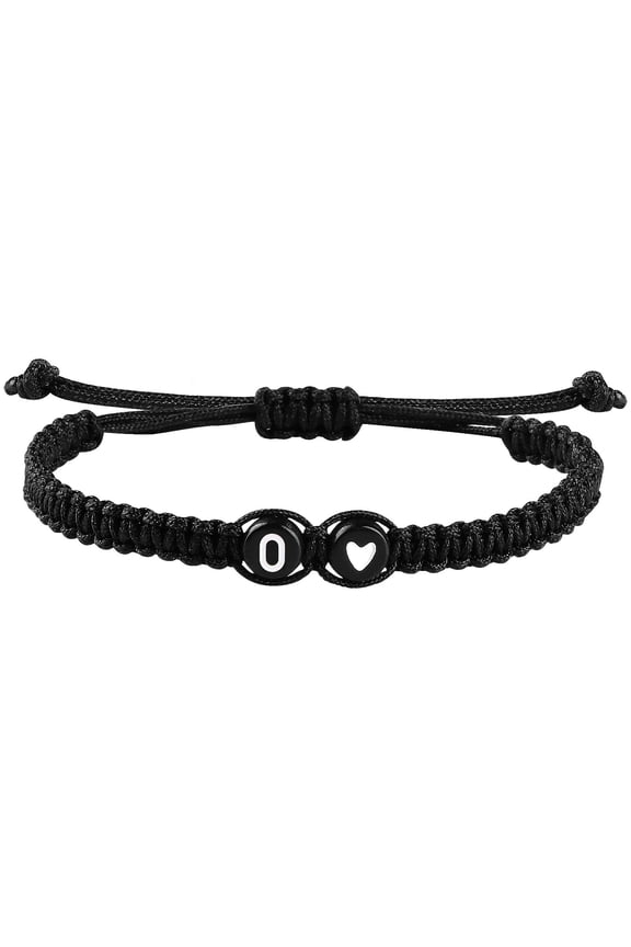 26 Letter Handmade Braided Couple Bracelet Adjustable Friendship for Boys Girls Jewelry