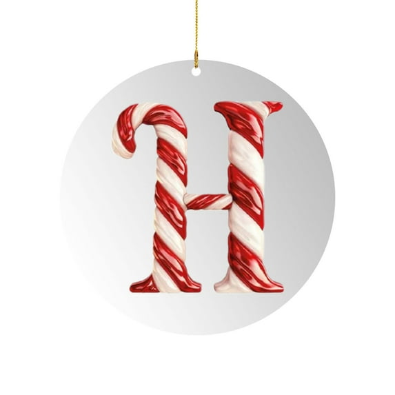 26 Letter Ornament Christmas Decor Cane Candy navidad decoración Letter Ornament