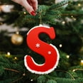 thumbnail image 1 of 26 Letter Ornaments for Christmas Tree Decoration Personalized Christmas Ornaments Alphabet for Christmas Initial Ornament 2025, DIY Craft Ornaments, Gifts for Family Friends(S), 1 of 4