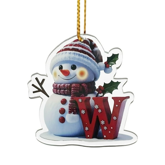 26 Letter Ornaments for Christmas Tree Decoration - Personalized Hanging Pendant Xmas Alphabet for DIY Craft Ornaments,Personalized Christmas Ornaments