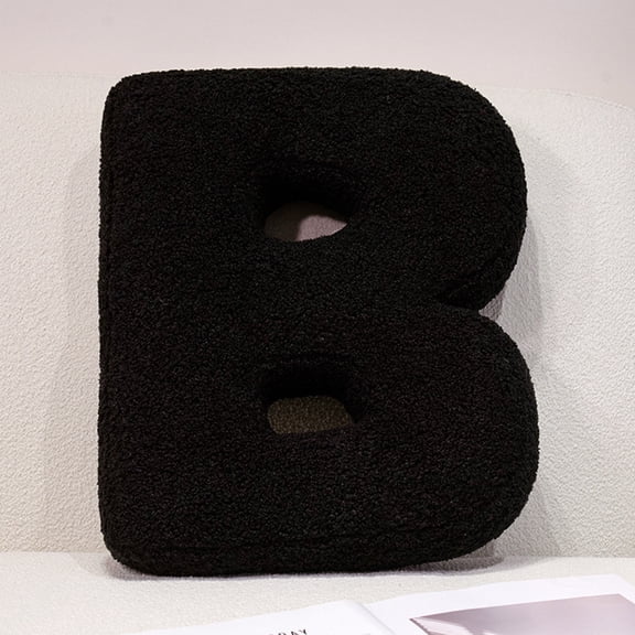26 Letter Pillows, Cute Soft Decorative English Alphabet Throw Pillows, Cushions for Sofa, Couch, Bed, Car, Home Office Decor, Fun Customizable Gift Idea