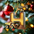 thumbnail image 1 of 26 Letters Building Vehicle Christmas Decorations Christmas Tree Pendants Christmas Decorations for Home Of The Day, 1 of 9