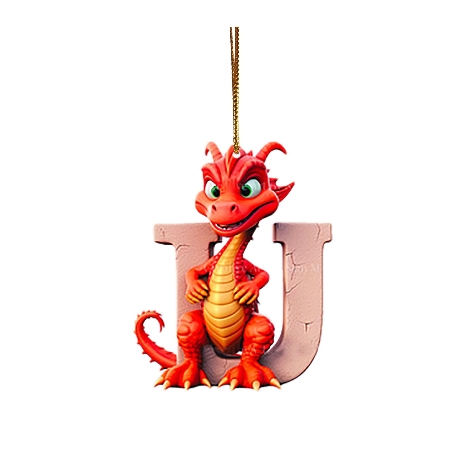 26 Letters Christmas Ornament Cute Animal Baby Christmas Acrylic