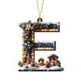 thumbnail image 1 of 26 Letters Christmas Tree Decoration Pendant Christmas Tree Ornaments Personalized DIY Christmas Ornaments Christmas Decoration Xmas Tree Hanging Decor Feature (E), 1 of 7