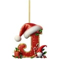 thumbnail image 1 of 26 Letters Christmas Tree Decoration Pendant Ornaments Personalized Diy Christmas Orn - A to Z Ornaments for Tree Decor & DIY Crafts, Festive Letter Decor, 1 of 8