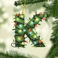 thumbnail image 1 of 26 Letters Christmas Tree Decoration Pendant, Xmas Tree Hanging Ornaments, Holiday Christmas Decorations, Personalized Tree Ornaments for Home Party Decor, 1 of 7