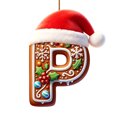 thumbnail image 1 of 26 Letters Christmas Tree Hanging Ornaments, Personalized Pendants for Holiday Decor, 1 of 7