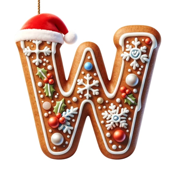 26 Letters Christmas Tree Hanging Ornaments, Personalized Pendants for Holiday Decor