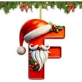 thumbnail image 1 of 26 Letters Christmas Tree Ornaments, Acrylic Personalized Xmas Pendant, DIY Letter Hanging Decor with Santa Elements, Festive Holiday Ornaments for Home Office, 1 of 5