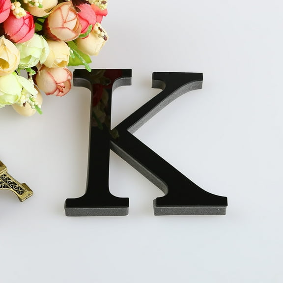 26 Letters Diy Mirror Acrylic Wall Sticker Decals Home Decor Wall Art Mural Black