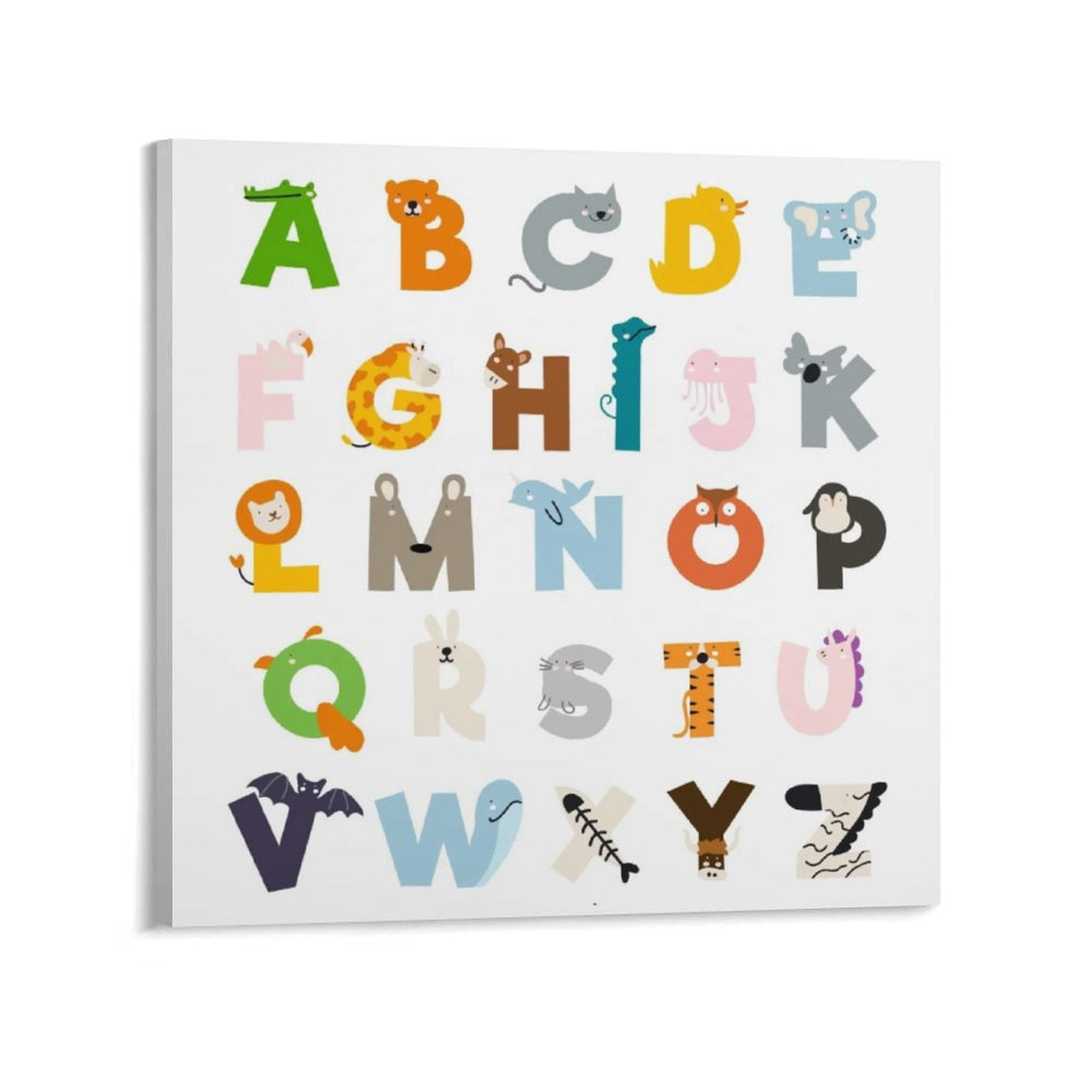 26 Letters Learning Poster (8) Canvas Poster Wall Art Picture Prints ...