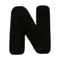 thumbnail image 1 of 26 Letters Pillow - Black Soft Plush Alphabet Throw Pillow, A to Z Decorative Pillows for Couch, Sofa, Bed and More, Home Decor, Gift, Photo Prop (N), 1 of 3