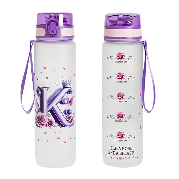 26 Letters Pop Top Water Cup Creative Letter Pattern Direct Drinking Sports Cup