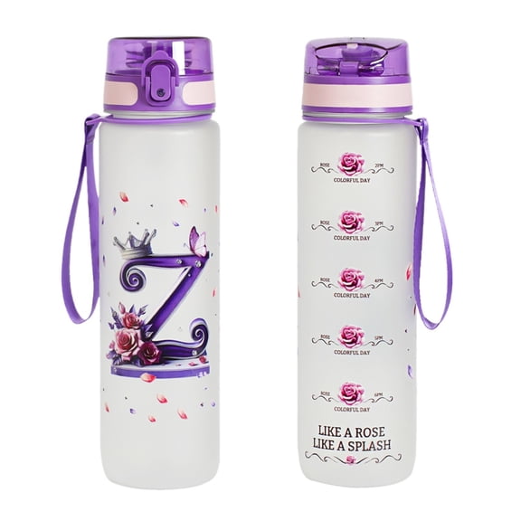 26 Letters Pop Top Water Cup Creative Letter Pattern Direct Drinking Sports Cup