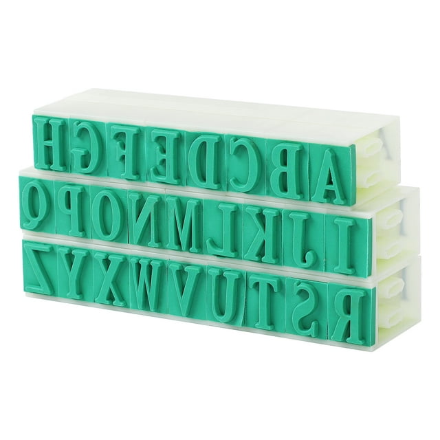26 Letters Stamps Set, Detachable AZ Letters English Alphabet Stamp Set, Rubber Alphabet Stamps