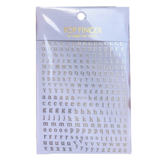 26 Letters Uppercase Lower Case Letters Self Adhesive Stickers for ...