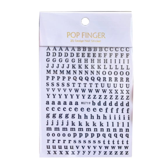 26 Letters Uppercase Lower Case Letters Self Adhesive Stickers for Envelopes
