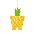 26 Letters Yellow Pineapple Acrylic Pendant Funny 26 Letters Pendant