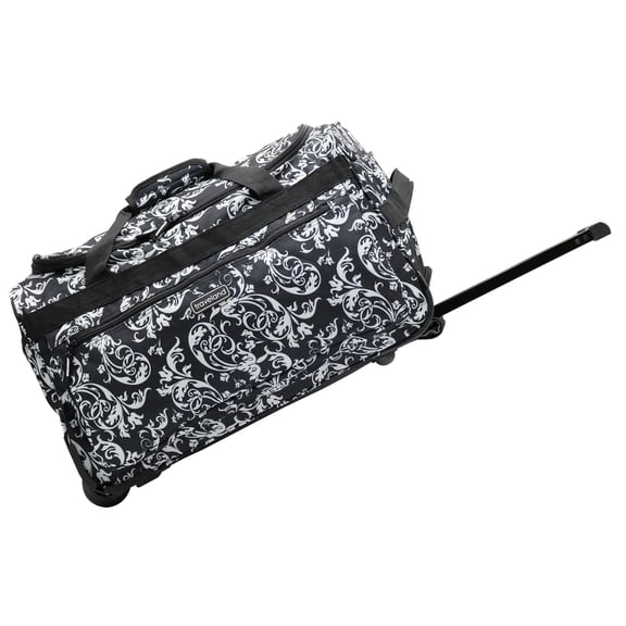 26" MULTI-POCKETS ROLLING DUFFEL BAG-FLORAL