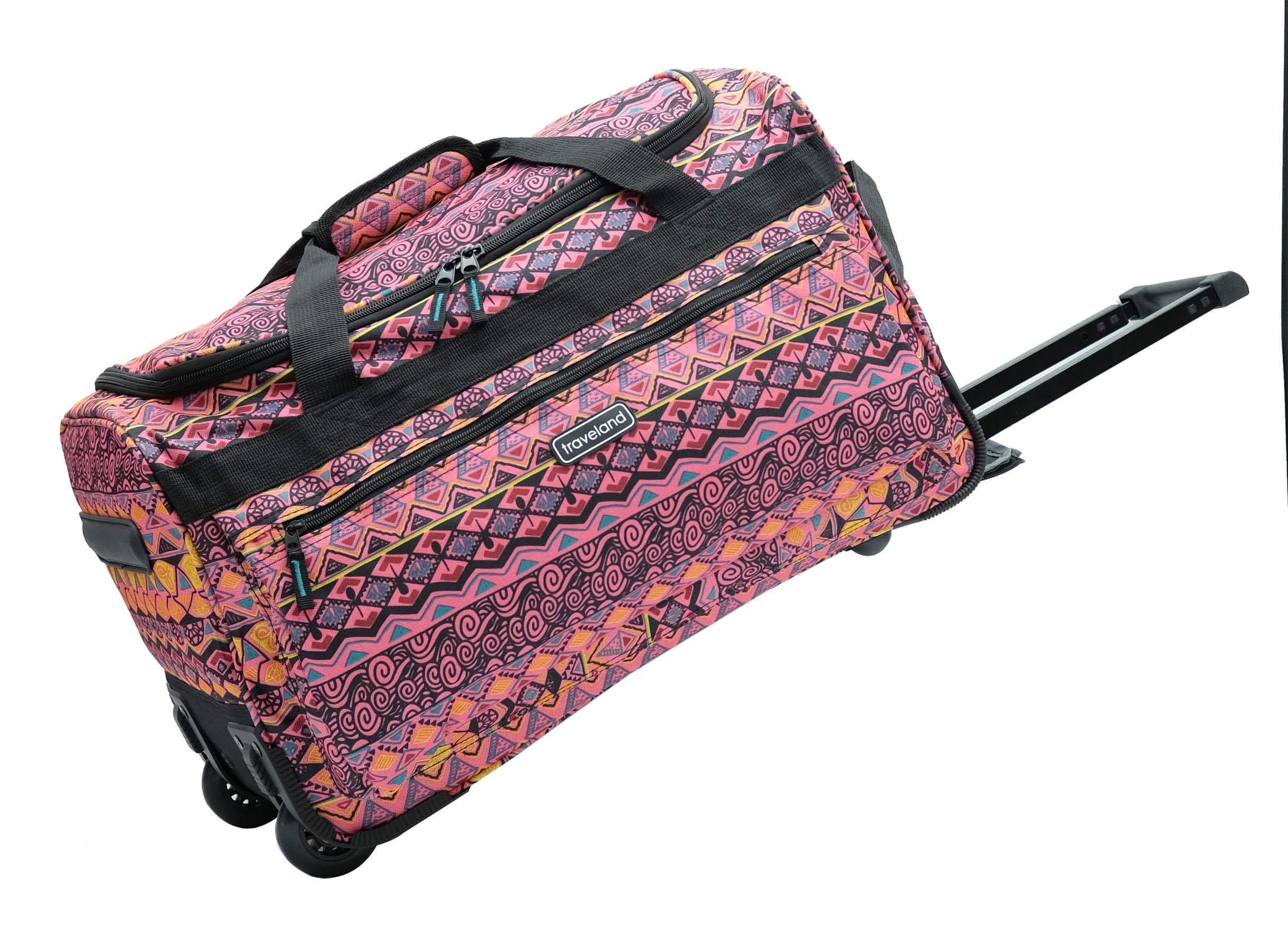 26" MULTI-POCKETS ROLLING DUFFEL BAG-GEOMETRY
