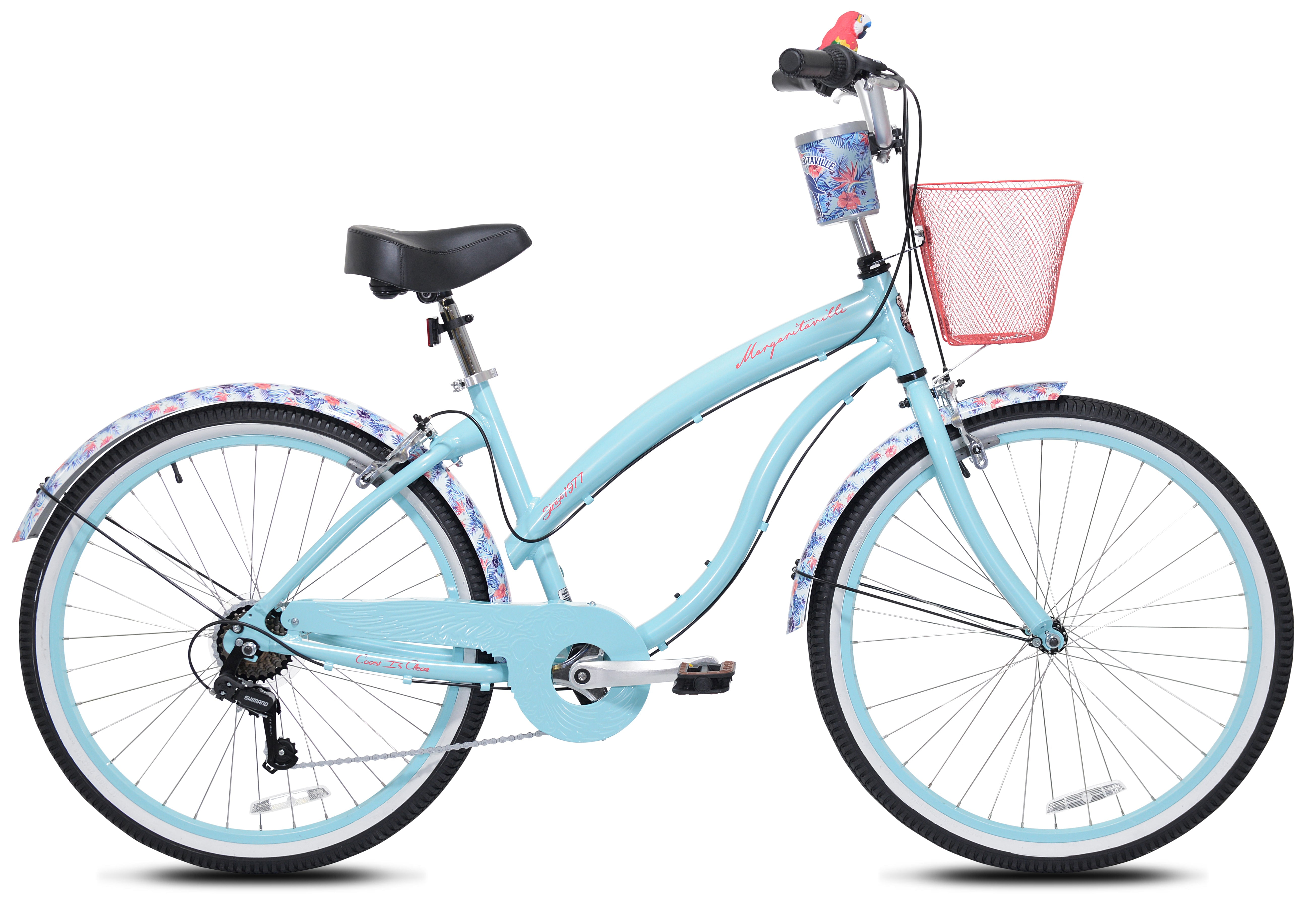 26" Margaritaville Ladies Coast is Clear Cruiser Bike,Blue