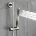 thumbnail image 1 of 26" Matte Black Handheld Shower Kit - Adjustable Slide Bar with 60" Hose, Solid Brass Construction for Bathroom Upgrades, 1 of 9