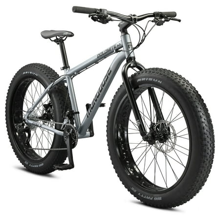 26" Mongoose Dolomite ALX Unisex Fat Tire Mountain Bike, Ages 12+, Gray