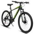 thumbnail image 1 of 26" Mountain Bike for Adults, Lightweight Aluminum Frame,Shimano 21-Speed,Black+Green, 1 of 8