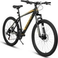 thumbnail image 1 of 26" Mountain Bike for Adults, Lightweight Aluminum Frame,Shimano 21-Speed,Black+Orange, 1 of 8