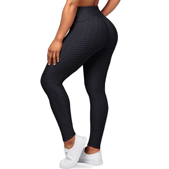 26"Neon Black Gym leggings for women,M