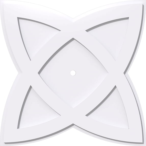 26"OD x 1"ID x 9 3/4"C x 1"P Cosmo Architectural Grade PVC Contemporary Ceiling Medallion