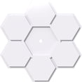 thumbnail image 1 of 26"OD x 1"ID x 9"C x 1"P Daisy Architectural Grade PVC Contemporary Ceiling Medallion, 1 of 11