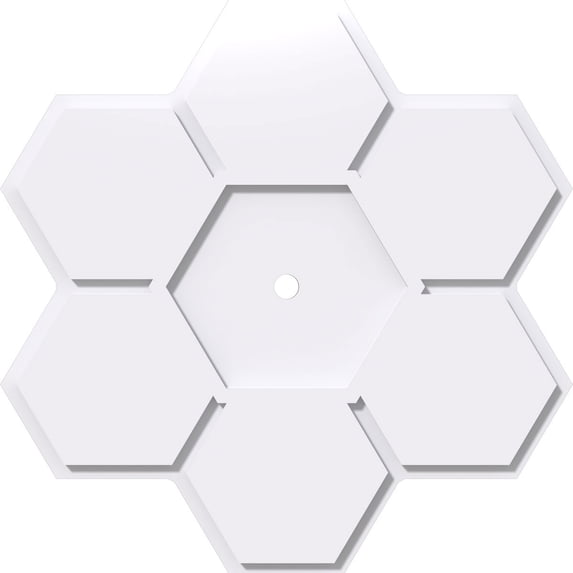 26"OD x 1"ID x 9"C x 1"P Daisy Architectural Grade PVC Contemporary Ceiling Medallion